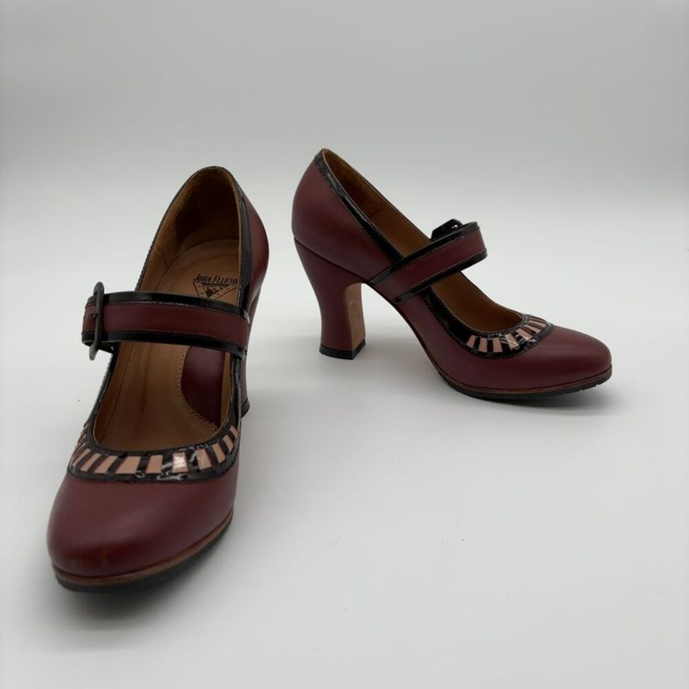 John Fluevog Miracles Resurrection size 6.5 Burgundy